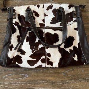 CAVALCANTI GENUINE LEATHER HANDBAG
